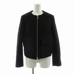 ダブルスタンダードクロージング ダブスタ DOUBLE STANDARD CLOTHING ノーカラージャケット ジップアップ アウター ブラック 5559094 /NQのサムネイル