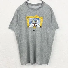 【3点以上まとめ買いで20%OFF】古着 used　NIKE　ナイキ　半袖クルーネックプリントＴシャツ　バスケットボール　スポーツ　グレー　Lサイズ