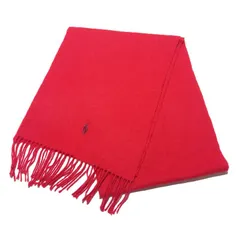 ラルフローレン カシミヤ マフラー レッド 赤 POLO RALPH LAUREN