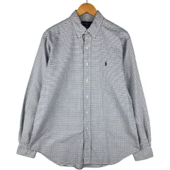 古着 ラルフローレン Ralph Lauren CLASSIC FIT クラシックフィット 長袖 ボタンダウンチェックシャツ メンズL相当/eaa593750