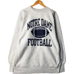 古着 90年代 チャンピオン Champion REVERSE WEAVE リバースウィーブ 刺繍タグ 3連プリント NOTRE DAME ノートルダム大学/eaa590278