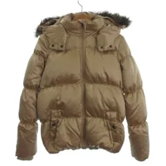 ギャップキッズ GAP KIDS ダウンジャケット ブルゾン フルジップ フード ファー ゴールドカラー 160cm■FF