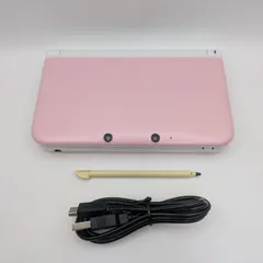 【動作品】Nintendo 3DSLL ピンク×ホワイト(付属品あり)