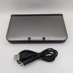 【動作品】Nintendo 3DSLL シルバー×ブラック(付属品あり)
