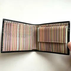 ポールスミス　Paul Smith 二つ折り財布　マルチストライプ　美品