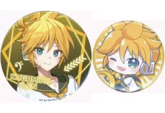 【中古】バッジ・ビンズ 鏡音レン 缶バッジセット(2個セット) 「フリューくじ 初音ミク ぬーどるストッパーフィギュア」 E賞