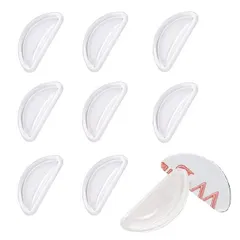 ホワイト メガネ 鼻パッド 鼻パッド メガネパッド 鼻パッド メガネ用 10個セット 厚み3.5mm ノーズパッド ずれ落ち防止 眼鏡 鼻パッドシール エアシリコン製 柔らかい メガネ鼻パッド メガネ跡防止 鼻当て メガネ 中空構造 ノーズ カバー 3M両面テ