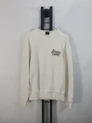 STUSSY ステューシー スウェット ピグメント ダイド クルー ナチュラル 白 s