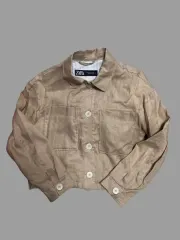 ザラ リネンジャケット XS