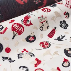 【お仕立て付き】新品　本場筑前博多織　紋八寸　縁起物