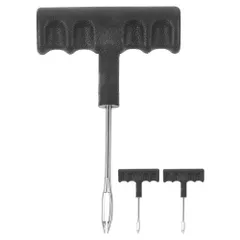 GLEAVI タイヤ修理キット 3個セット チューブレスタイヤ用 パンク修理ツール 高耐久 プラグニードル付 自動車・バイク対応R11118