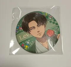 7-104 リヴァイ・アッカーマン 進撃の巨人 縁日 和紙風トレーディング缶バッジ
