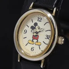 箱付 稼働 ディズニーウォッチ ミッキーマウス QZ キャラクター文字盤 レディース腕時計 2000000 NSK MST