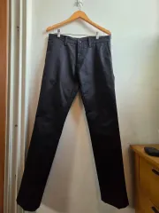 (ほぼ新品) Carhartt カーハート マット ブラック コットン パンツ 32サイズ