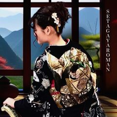 振袖フルセット(7点)・古典柄・金駒刺繍・牡丹・笹・菊・梅・FS049