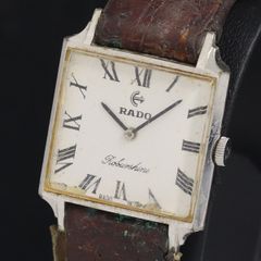 ラドー モンシェリー スクエア シルバー文字盤 レディース 手巻き RADO 