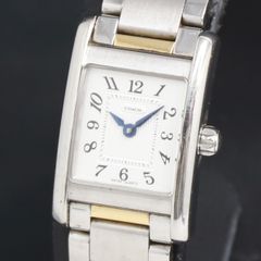 281 稼動 COACH 時計 レディース スクエア シルバー ゴールド タンク