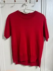 レッド 半袖 Tシャツ FREE フリーサイズ