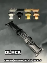 ブラック カーボン ラバー　アップルウォッチ　applewatch