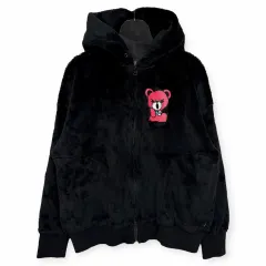 HYSTERIC GLAMOUR(ヒステリックグラマー) クマ フリース フリース フード ジップアップ