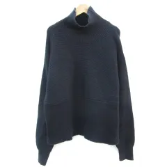 ニコアンド Niko and.. ニット セーター 長袖 ハイネック 3 M ネイビー 紺 /YM34