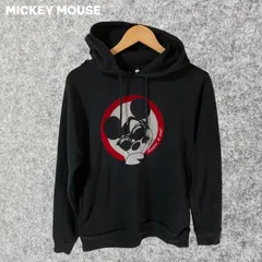 MICKEY MOUSE プリント パーカー ブラック Mサイズ