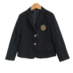 コムサイズム テーラードジャケット ウール混 ブランド アウター キッズ 男の子用 120サイズ ネイビー COMME CA ISM 【中古】