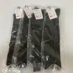 【新品】UNIQLO ユニクロ MEN 靴下 ハイソックス 4足セット 27~29cm ダークグレイ 【k1342】