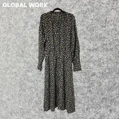 GLOBAL WORK フラワー柄 花柄 ワンピース ワンピ Mサイズ
