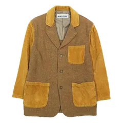 ユナイテッドアローズ ブルーレーベル UNITED ARROWS BLUE LABEL ウールジャケット 生地切り替え コーデュロイ ヴィンテージ 長袖 アウター ブラウン M メンズ 