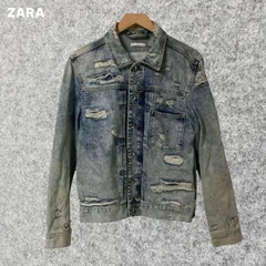 ZARA  人気 ライトブルー ダメージGジャン Lサイズ