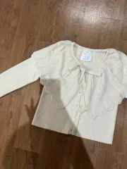 ノーブランド / ケープ カーディガン アイボリー FREE 新品