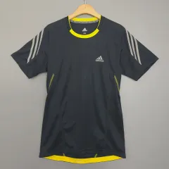 アディダス Adidas clima SUPERNOVA ランニング Tシャツ ネイビー/イェロー 95