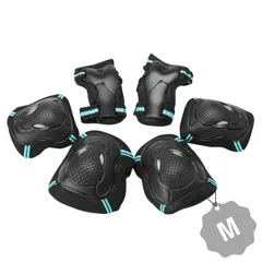 新品 プロテクター スケートボード インラインスケート ローラースケート サポーター 保護パッド 防具 キッズ 大人 膝 肘 手首 6点セット