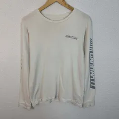 Carhartt WIP カーハートWIP 長袖Tシャツ 袖ロゴ ホワイト Mサイズ メンズ 古着 ストリート