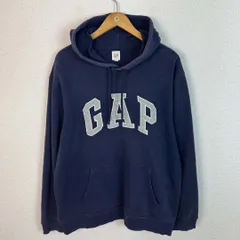 GAP ギャップ スウェットパーカー アーチロゴ ネイビー XLサイズ メンズ 古着 アメカジ