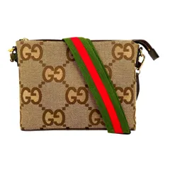【中古】 GUCCI グッチ ジャンボGGキャンバス   699130 UKMDG 2570 クラッチ ストラップ シェリーライン ショルダー メンズ レディース ユニセックス 25007404 AO