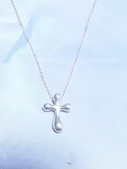 Tiffany & Co. ティファニー ティアドロップ クロス ネックレス チェーン シルバー 925 チェーン 40cm