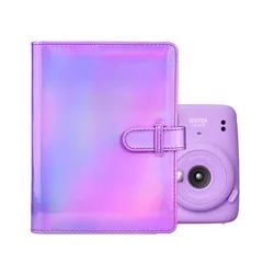 【数量限定】可愛いチェキ帳 instax mini99/90/12/mini11/mini40/EVO/mini9/mini8対応チェキアルバム 大容量 アルバム 3寸写真 128枚収納 名刺・キャッシュカードも収納可能 アルバム、チェキ PUレザー 多用途