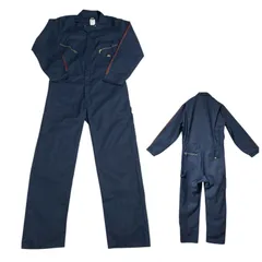ディッキーズ オールインワン つなぎ 作業着 ネイビー ロゴ 48799 タグ ワークパンツ ワークウェア メンズ 古着 長袖 パンツ