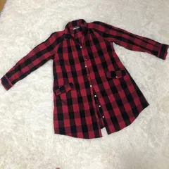 BEAMS HEART　レッド　ブラック　チェック柄　シャツ　秋　冬　シーズン