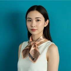 イヴサンローラン スカーフ ハンカチ 48cm ハート ローズ柄 YSLロゴ