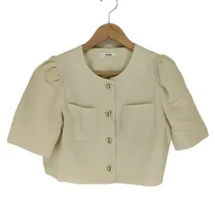 ナイスクラップ NICE CLAUP ツイード ショート ジャケット レディース  F