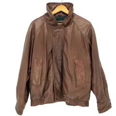 ノーティカ NAUTICA 80-90S シープ レザー 中綿 ジップアップ ブルゾン ジャケット メンズ import：L のサムネイル
