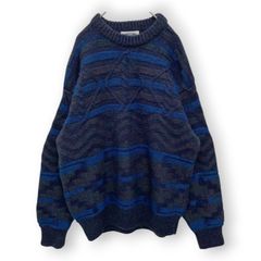 HECTIC アーガイル柄 Vネックニット 濃紺 L 裏原 ストリート - メルカリ