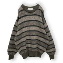 【入手困難】 vintage 3D デザインセーター ウール100% ボーダー