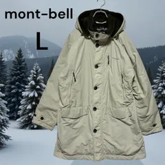 mont-bell モンベル #1102394 ポルカテックス 防水 防風 中綿入り パーカー L ベージュ系 フリースライナー CLIMA AIR POLARTEC