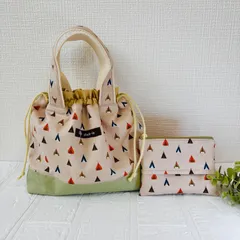 【ハンドメイド】巾着トートバッグ