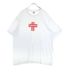 SUPREME (シュプリーム) 20AW Cross Box Logo Tee クロス ボックス ロゴ クルーネック カットソー 半袖Tシャツ ホワイト