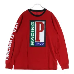 POLO RALPH LAUREN (ポロラルフローレン) Polo Racing 1992 ポロレーシング 復刻 長袖Tシャツ ロンT レッド